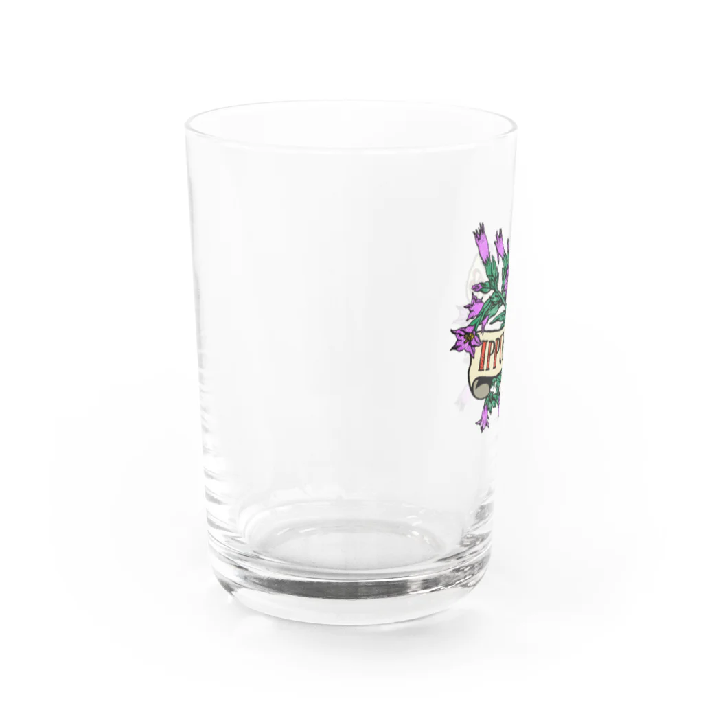 一回倶楽部の一服倶楽部オリジナルメインロゴ(カラー) Water Glass :left