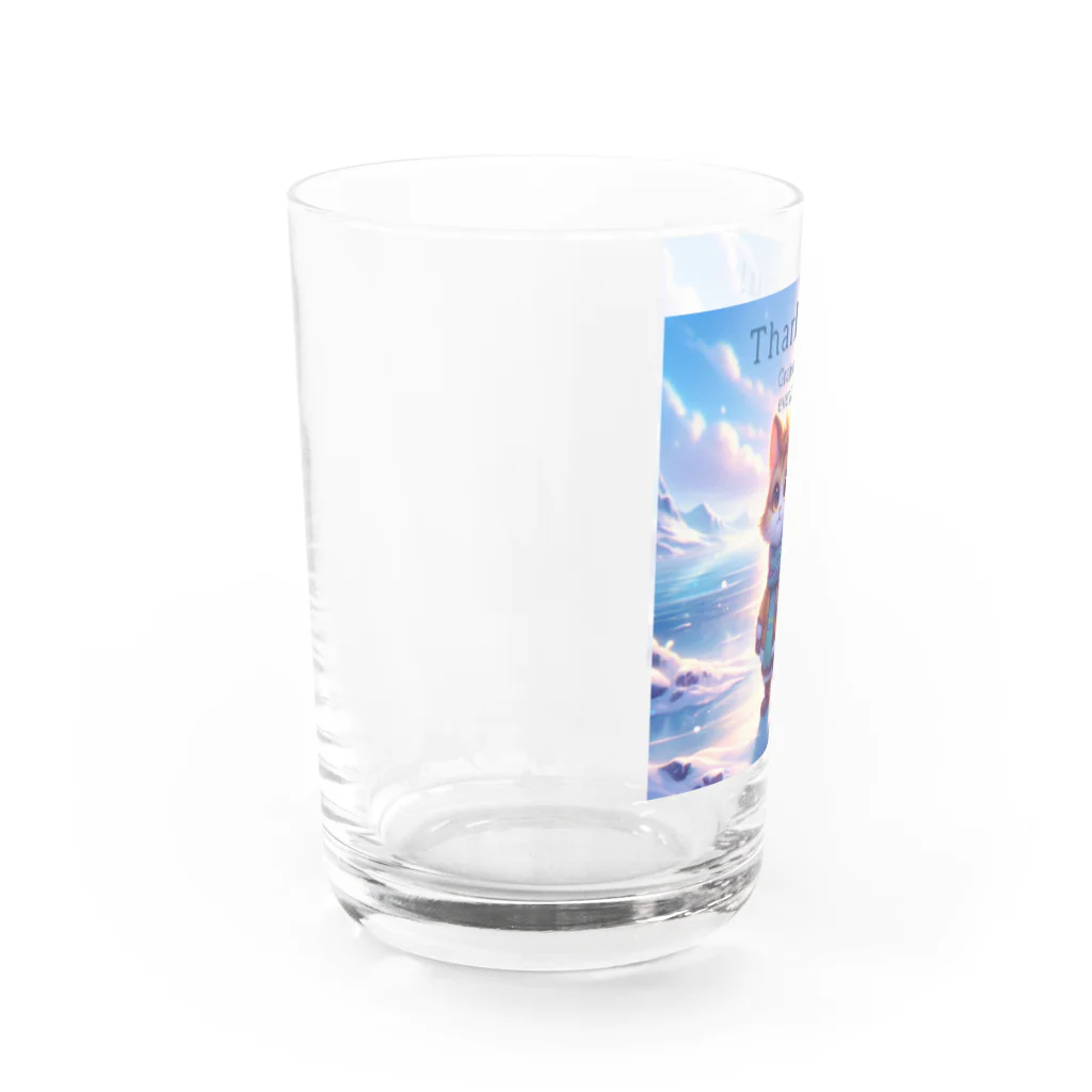 ビビりな番犬くんのふわふわフレンズ！にゃんこ Water Glass :left