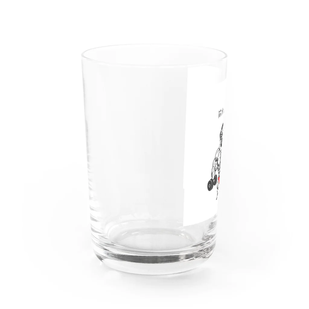nopotechiの筋肉パグ（シリーズ2） Water Glass :left