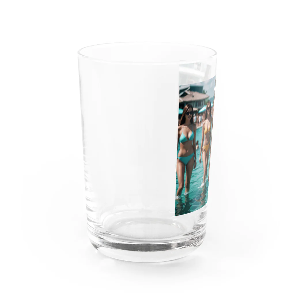 smoking-alcoholの水着の美女 Water Glass :left