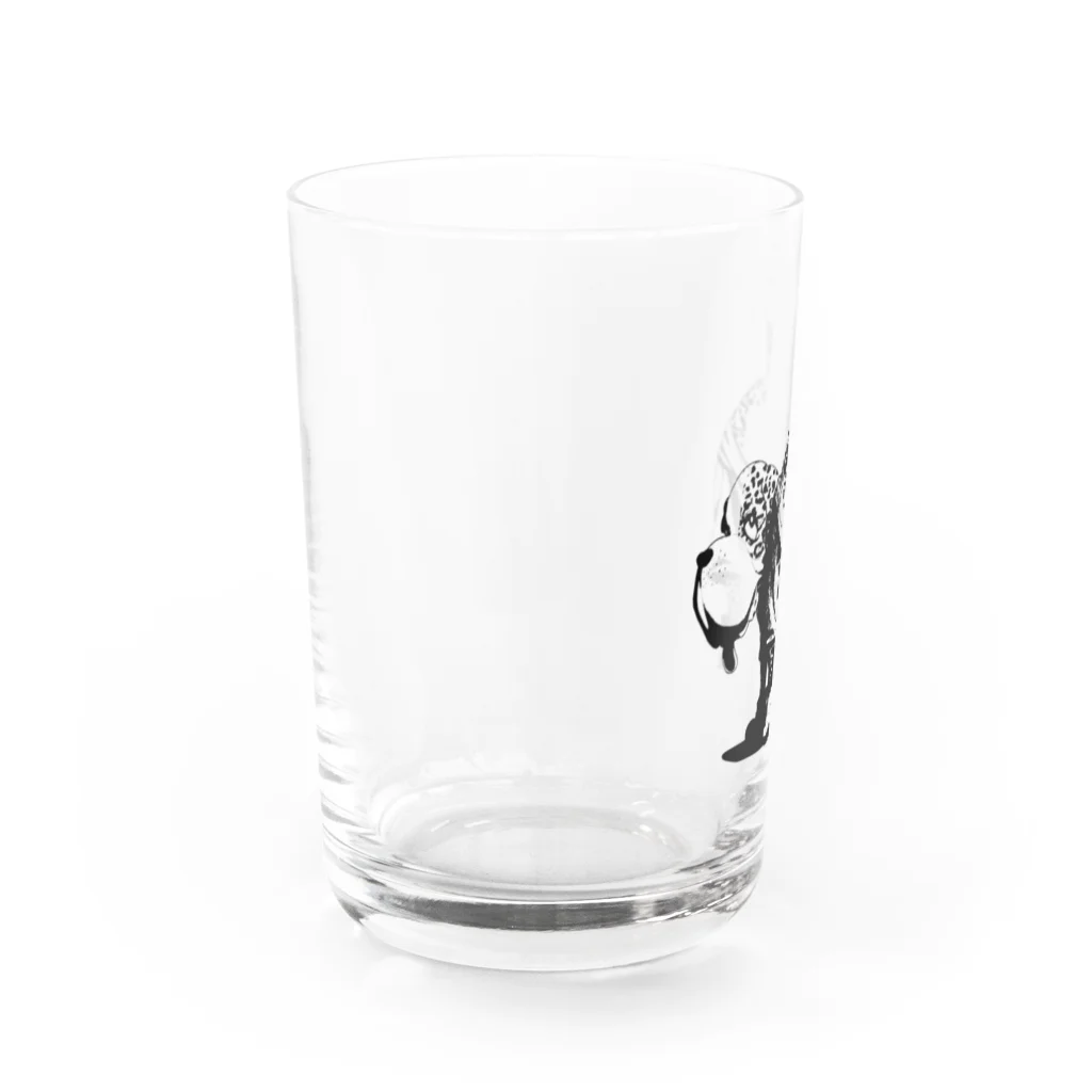 Dog-Ass ドッグアスのDogAss ヒョウ柄モノクロ Water Glass :left