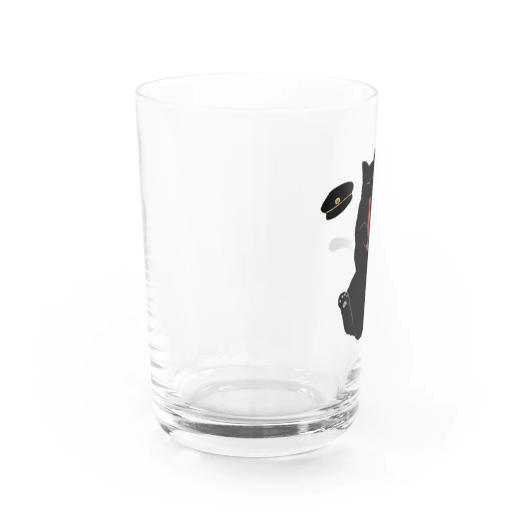 カンテラ　-灯篭ノ帳駅店-の猫が落ちてる Water Glass :left