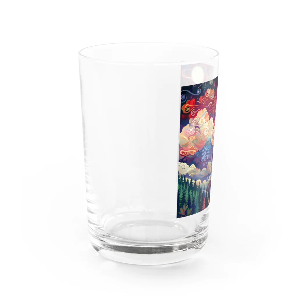 chinita_kakarのミミズクシリーズ２ Water Glass :left