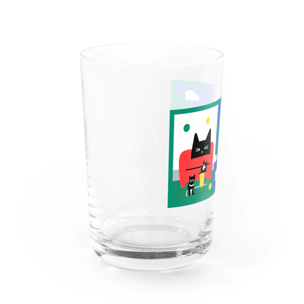 ryujiのお上品なおネコ様のデザイン４ Water Glass :left