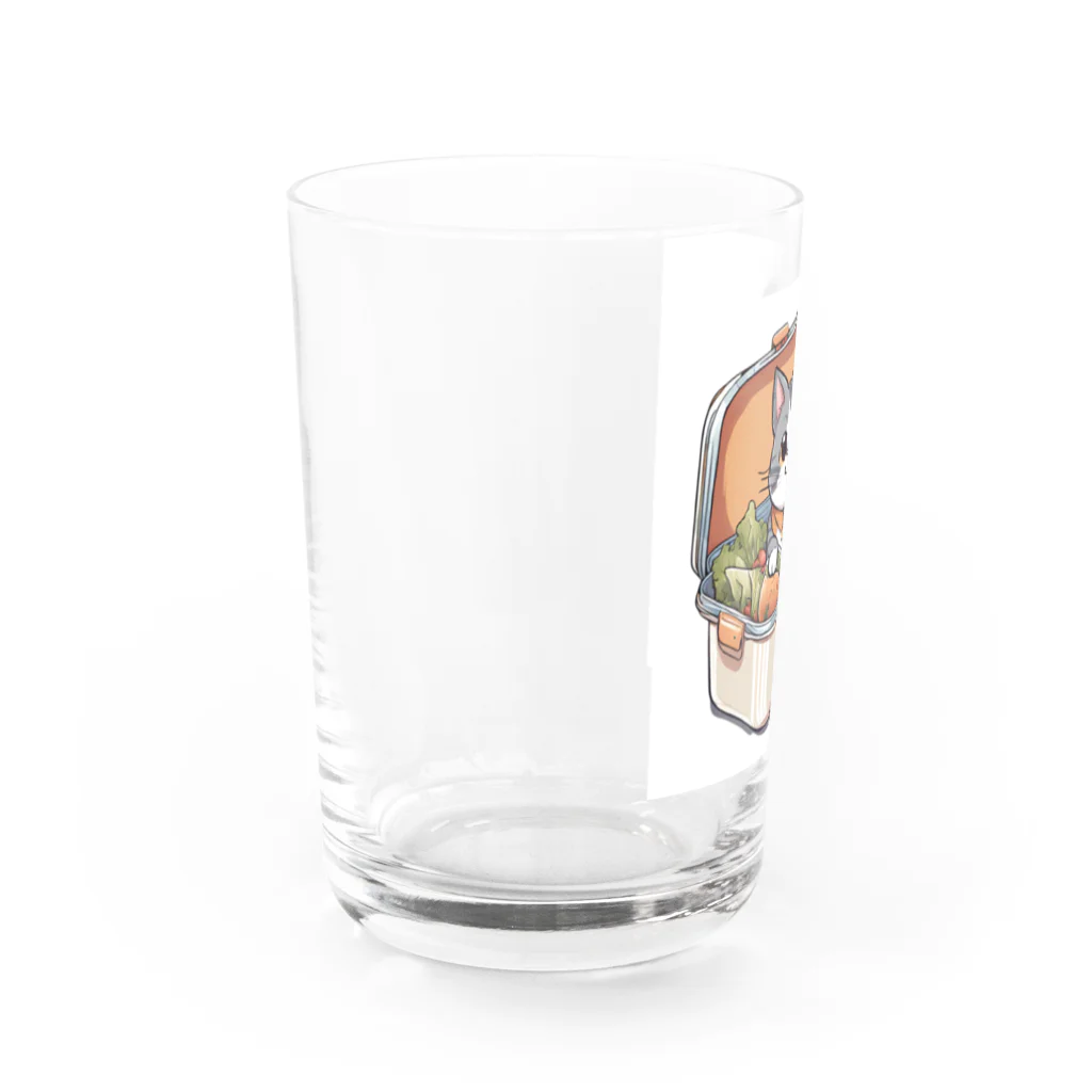 HIROYAN5935のキャットランチボックス Water Glass :left