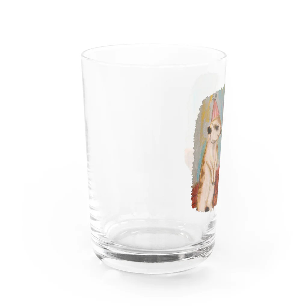 ミーアキャットのミーアキャット パーティー Water Glass :left