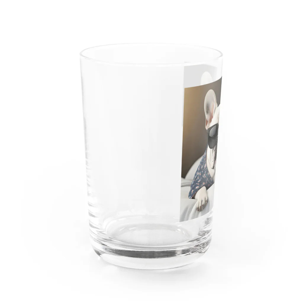 SI-SAAのおやすみBOSS犬 Water Glass :left