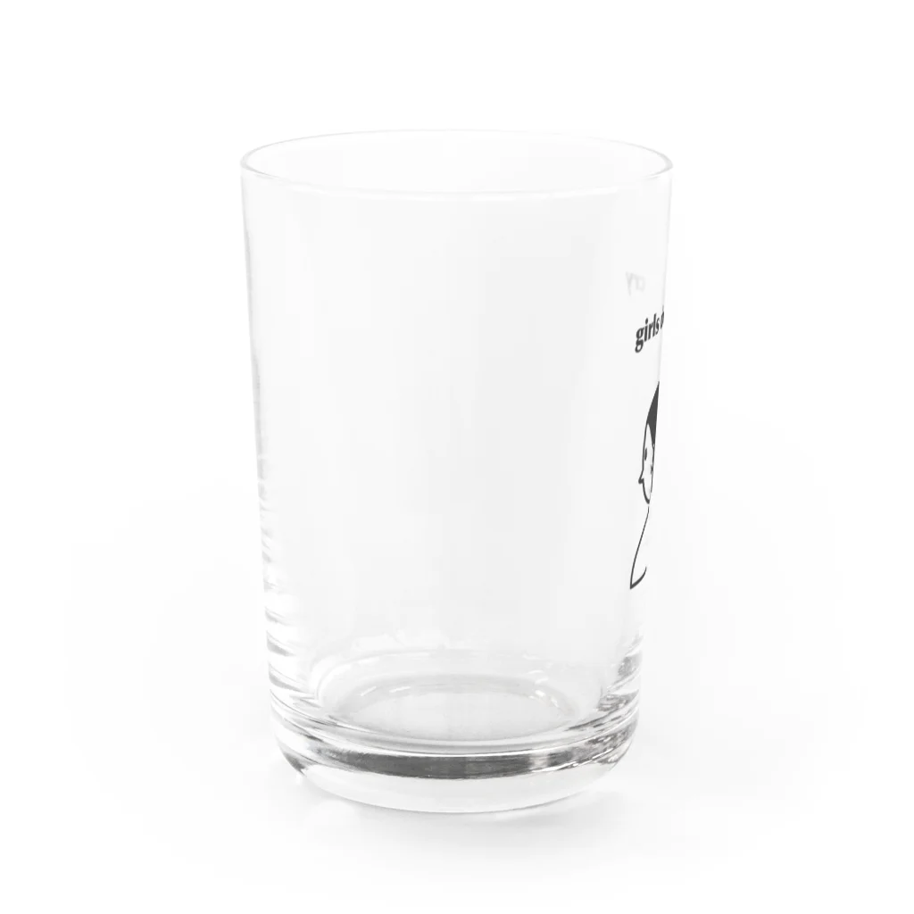 asobiartworksのgirls don't cry Water Glass :left