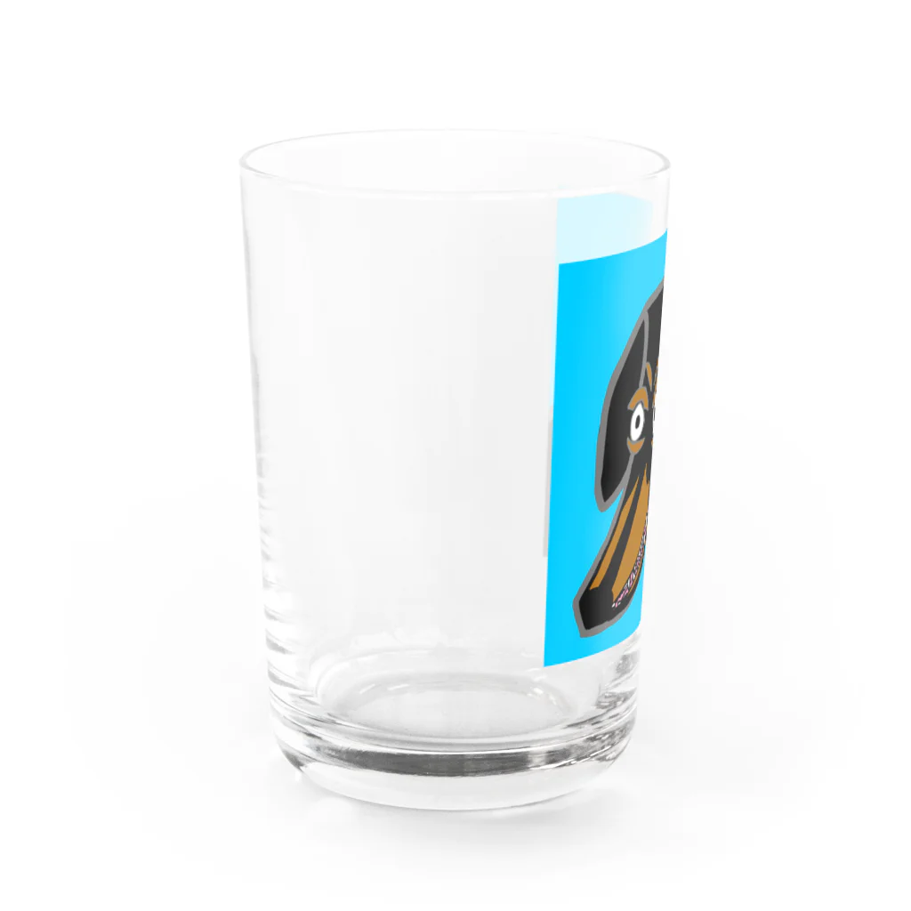 羽波紙ごろりのダックスフントの豆太郎さん Water Glass :left