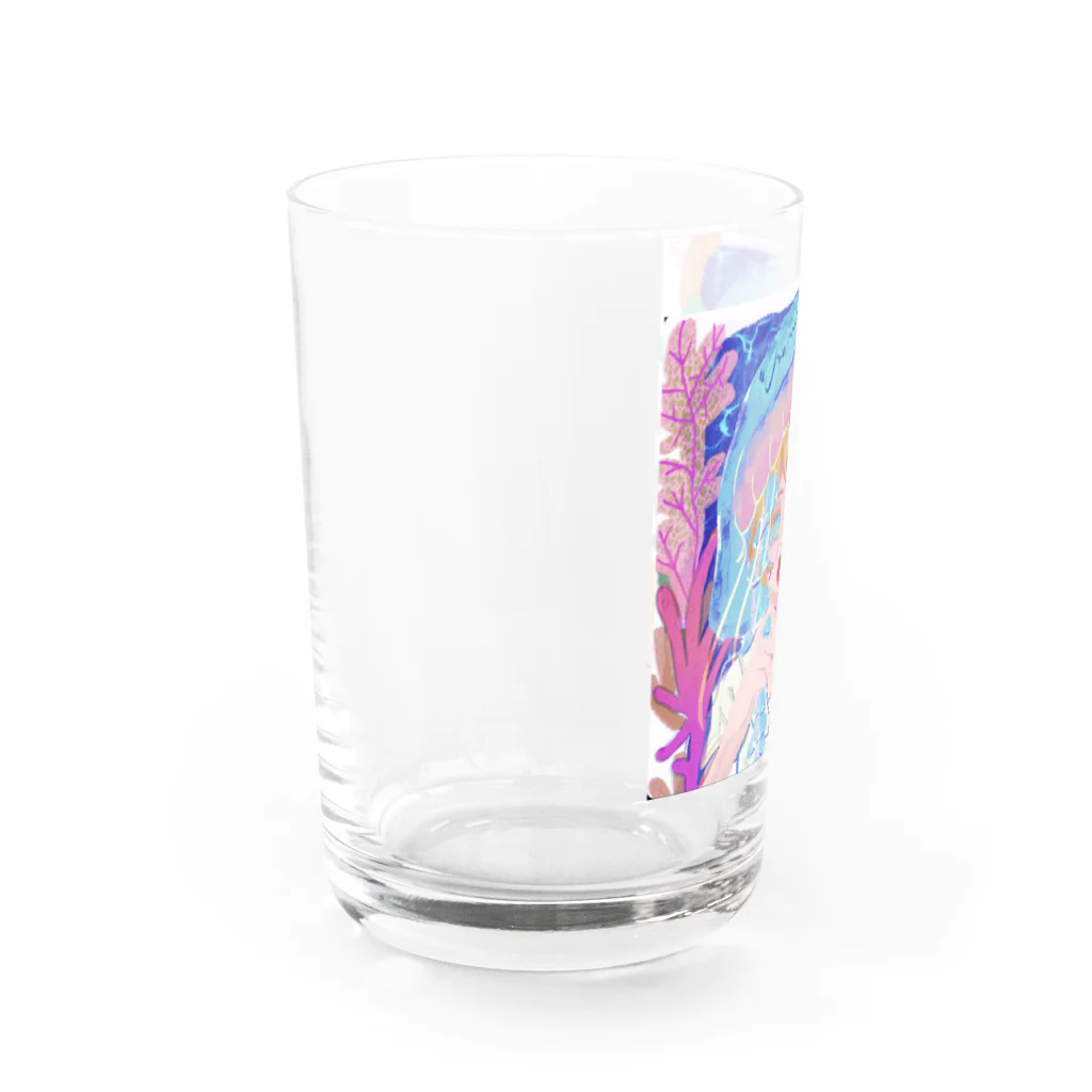 もふおみのJelly Fish Water Glass :left