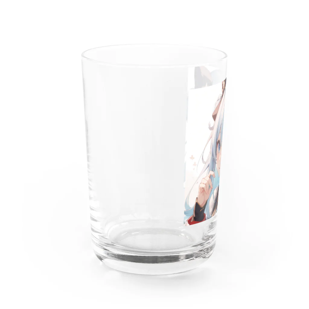 hazukimikanのあおにゃん Water Glass :left