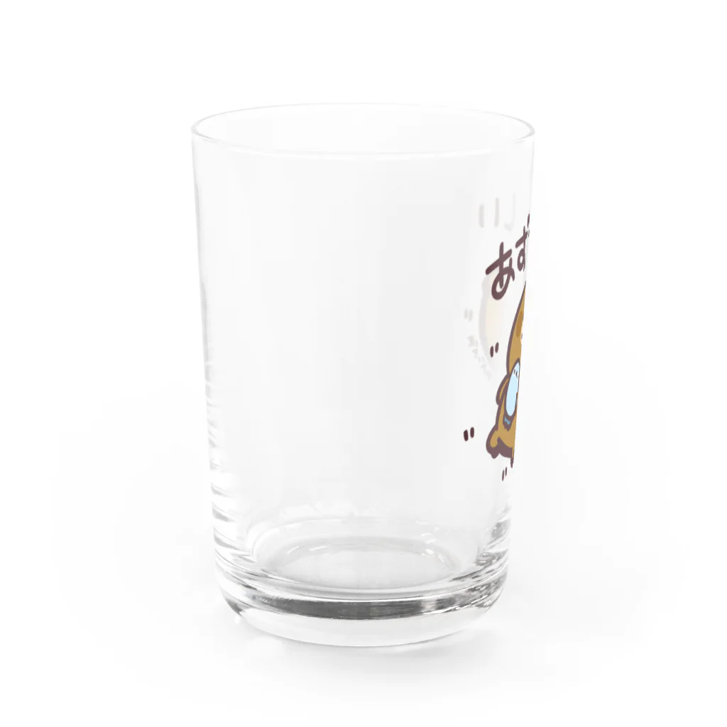 やべーべや公式SUZURIグッズのあずましい Water Glass :left