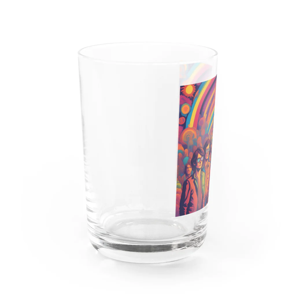 Tohyamanosekaiのサイケデリックな社会人たち Water Glass :left