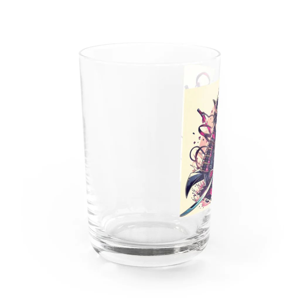 ハクユーShopのカッコいい侍のグッズ Water Glass :left