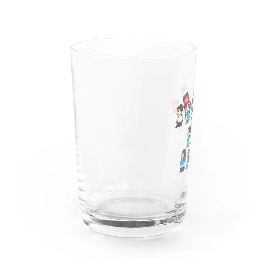 reiseidoの新選組隊士旗赤 Water Glass :left