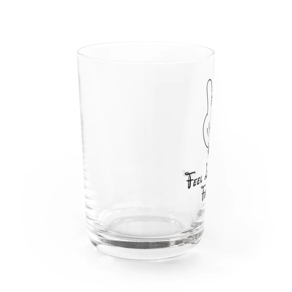 Lifehacker Diary♾️Rise Reverence by ライフハッカー358のFeel Love Feel Peace グラフィック Water Glass :left