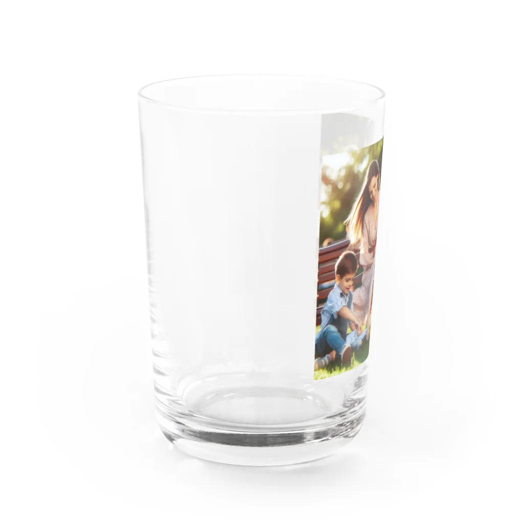 Minashのしあわせなかぞく Water Glass :left