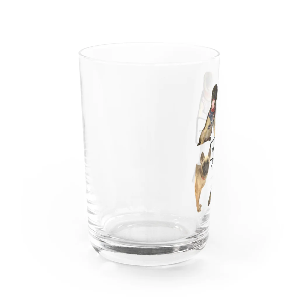 毛玉のおうちチャリティーグッズ販売suzuri部のIT'S me. SO WHAT? Water Glass :left