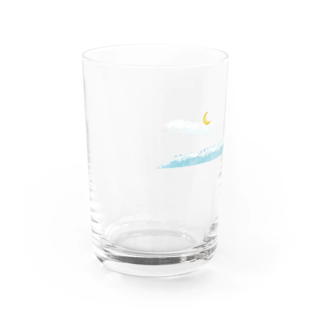 atelier sukha × soraumi Illustrationのatelier sukha 月とアルプス Water Glass :left