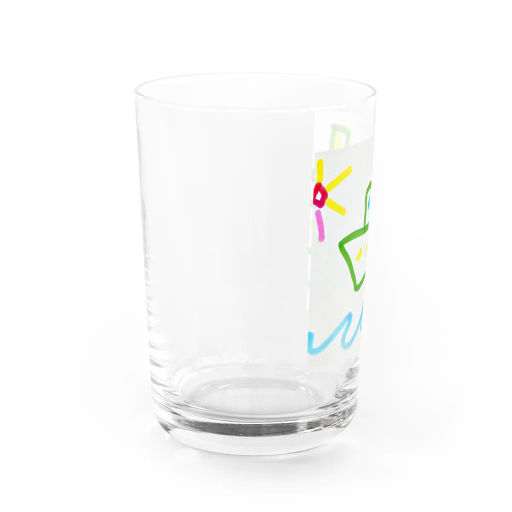 海の幸のクルーズ船 Water Glass :left