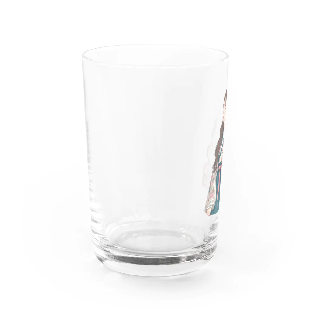 デjimaの韓国風の女の子(チマチョゴリ着) Water Glass :left