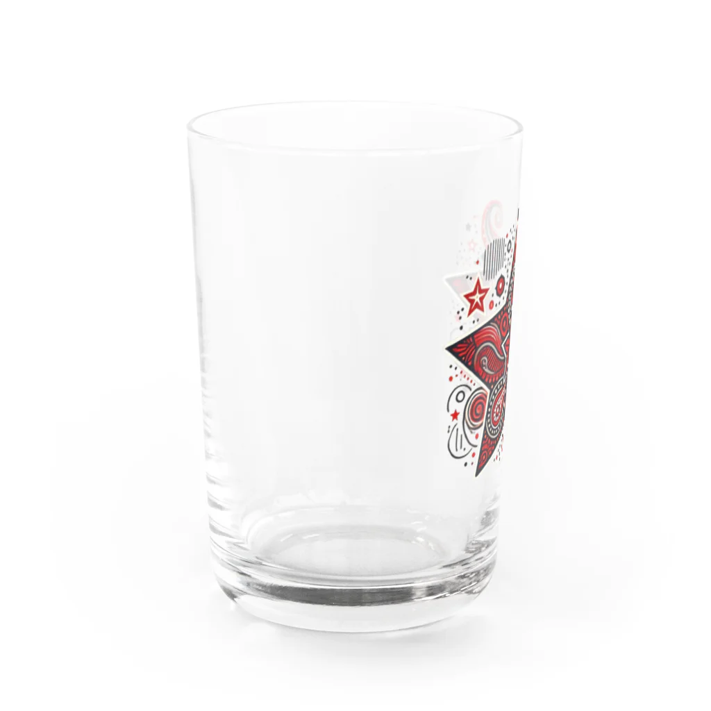 Lifehacker Diary♾️Rise Reverence by ライフハッカー358のスターペイズリー　グラフィック Water Glass :left