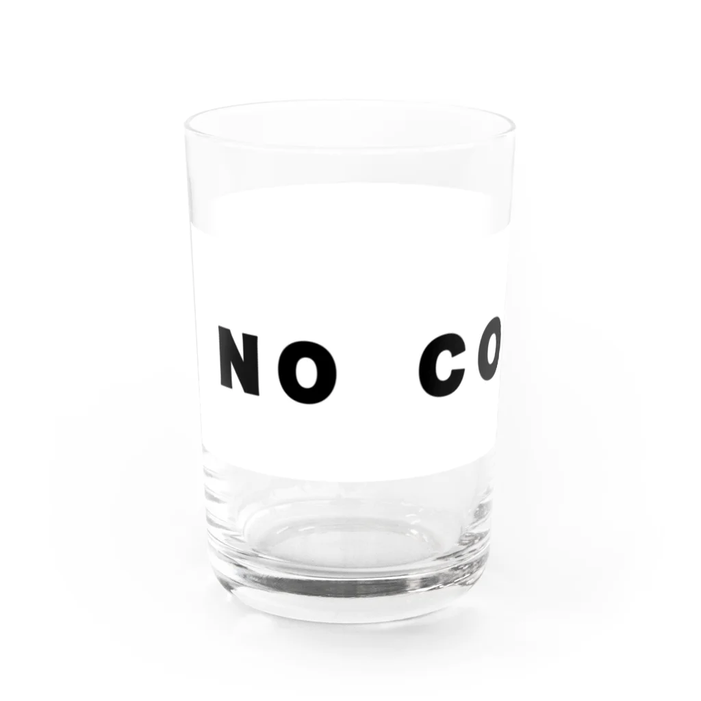 micyorina shopのmicyorina 「NO COMMENT」logo Water Glass :left