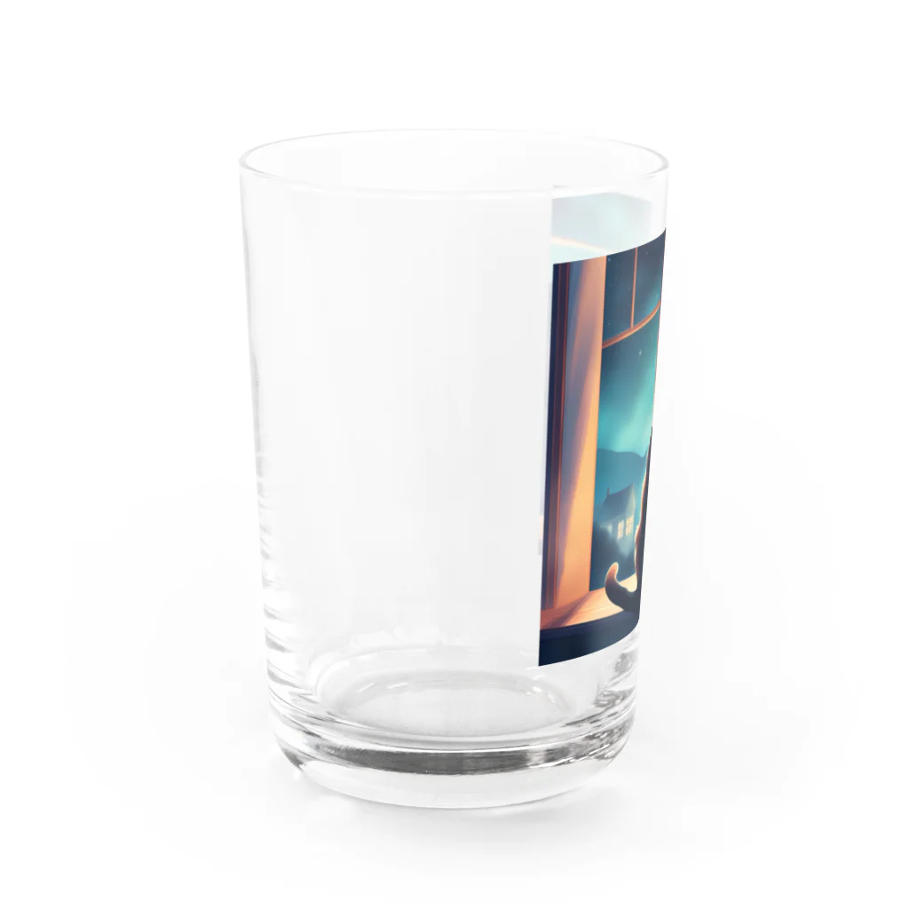 force-11za28の窓辺に佇む猫 Water Glass :left