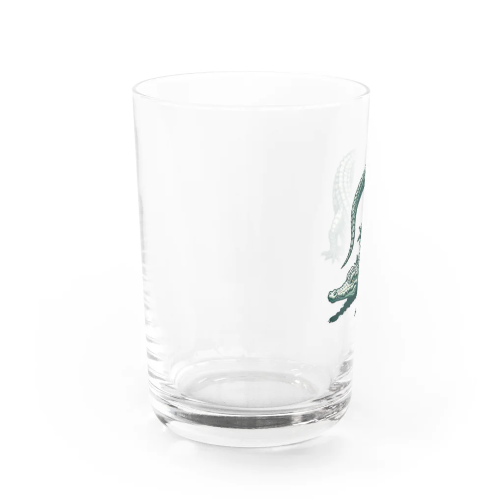 waniwanipanikuのリアル風なワニ Water Glass :left