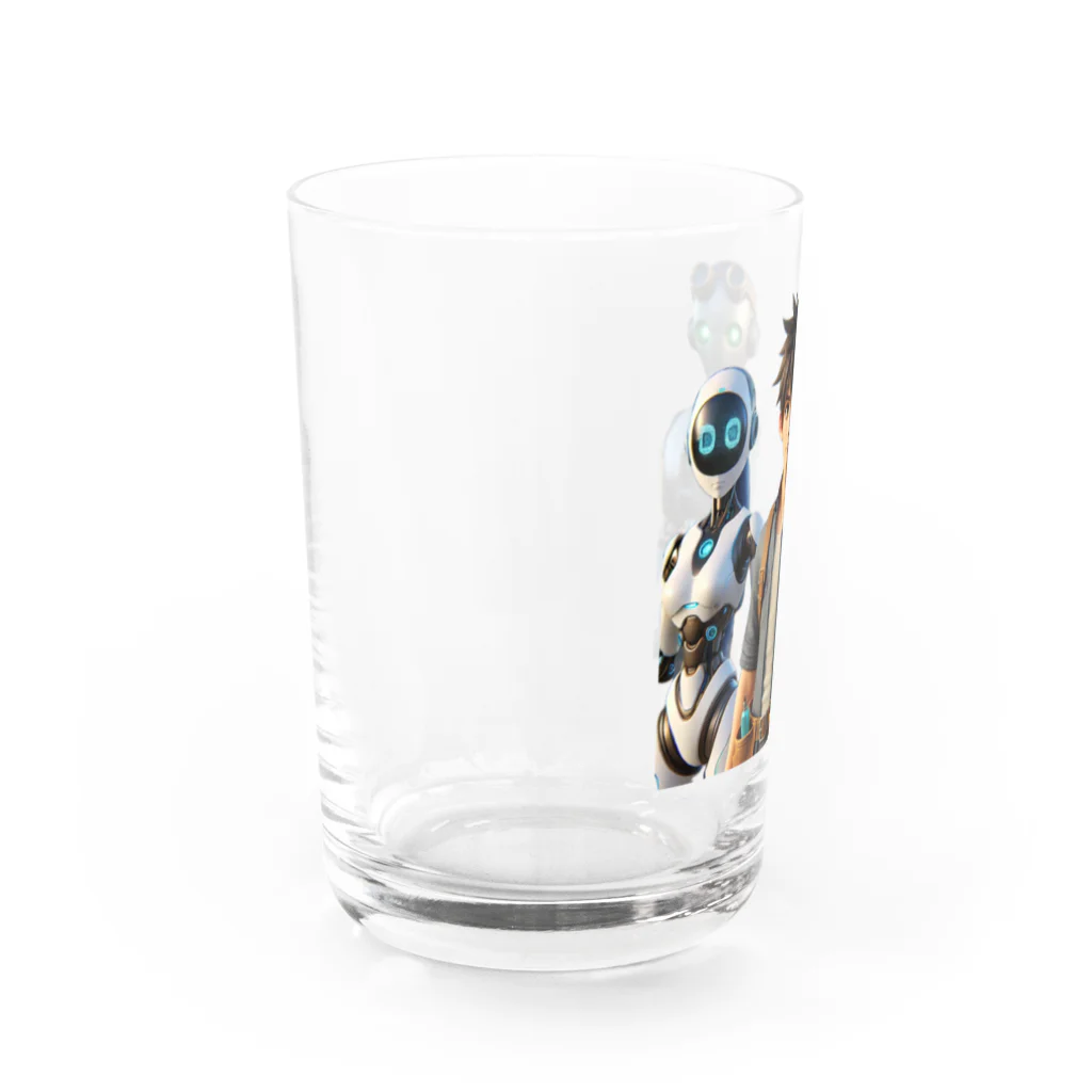 ETOWA_TOWAの未来都市のロボットたち Water Glass :left