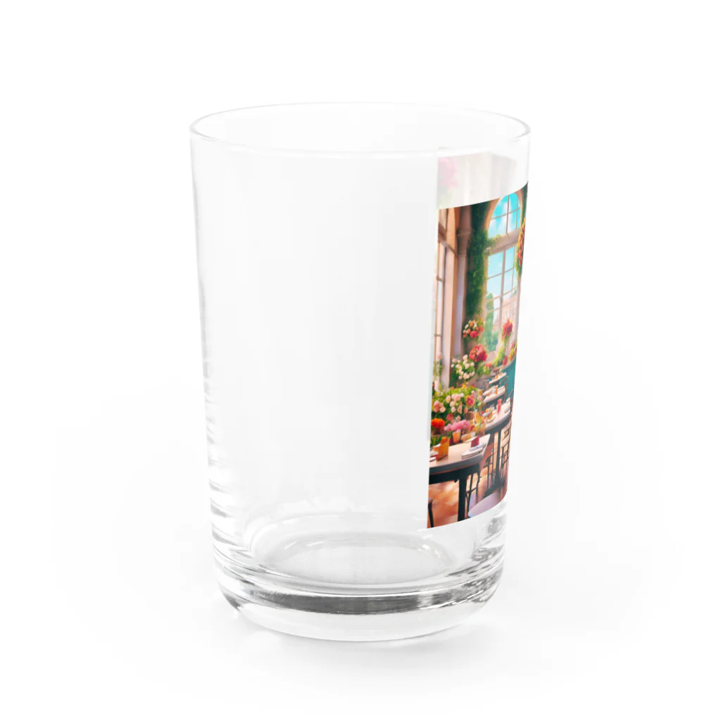 HOSHI-TANEKO🌠の🌺華やかな・カフェ☕✨ Water Glass :left