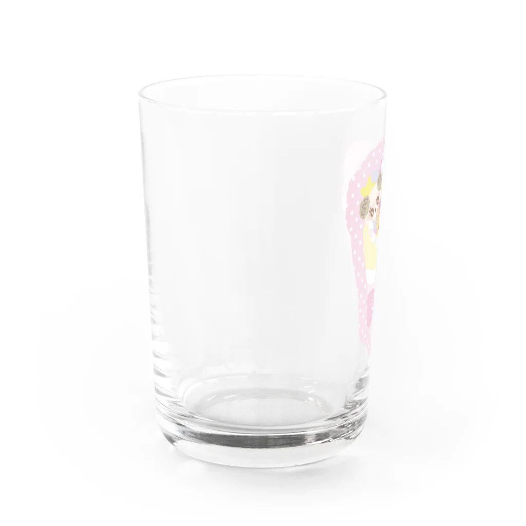 🎀りぼんぱ～ら～🎀のぱんだクレープ Water Glass :left