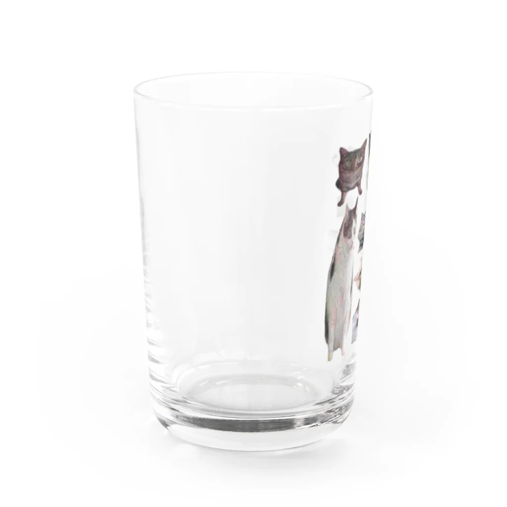 にゃんにゃんのねこいぬねこ Water Glass :left