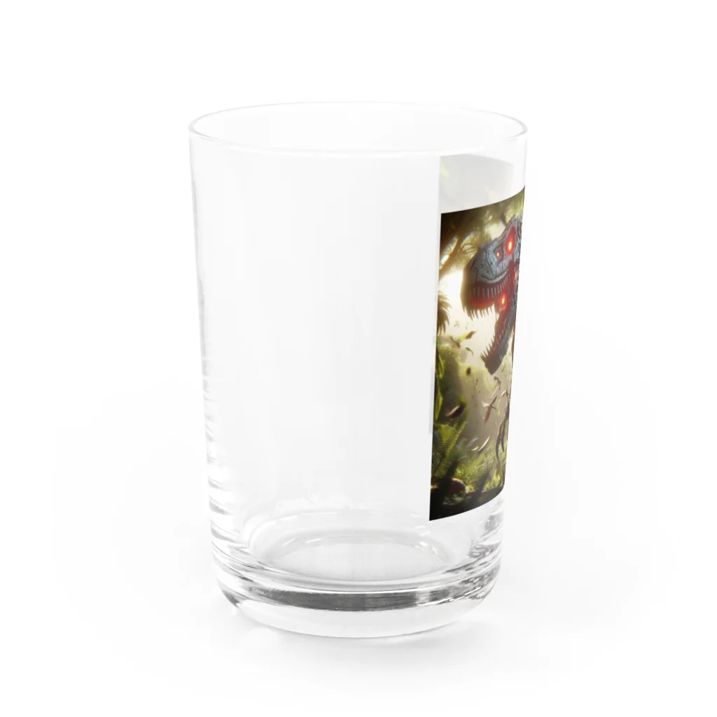 nerobooのお店の機械の恐竜のグッズです Water Glass :left