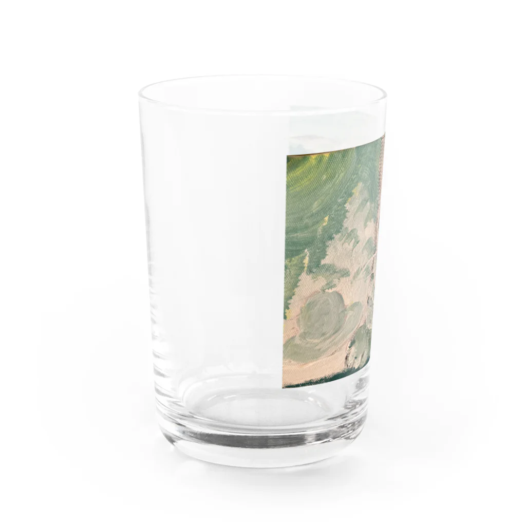 青い猫の夏の日 Water Glass :left