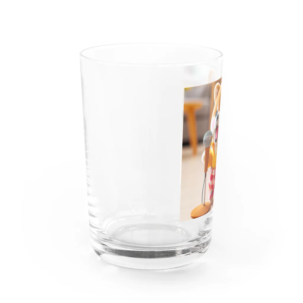 dcgnori／ワンコ画像の歌うワンコ、１ Water Glass :left