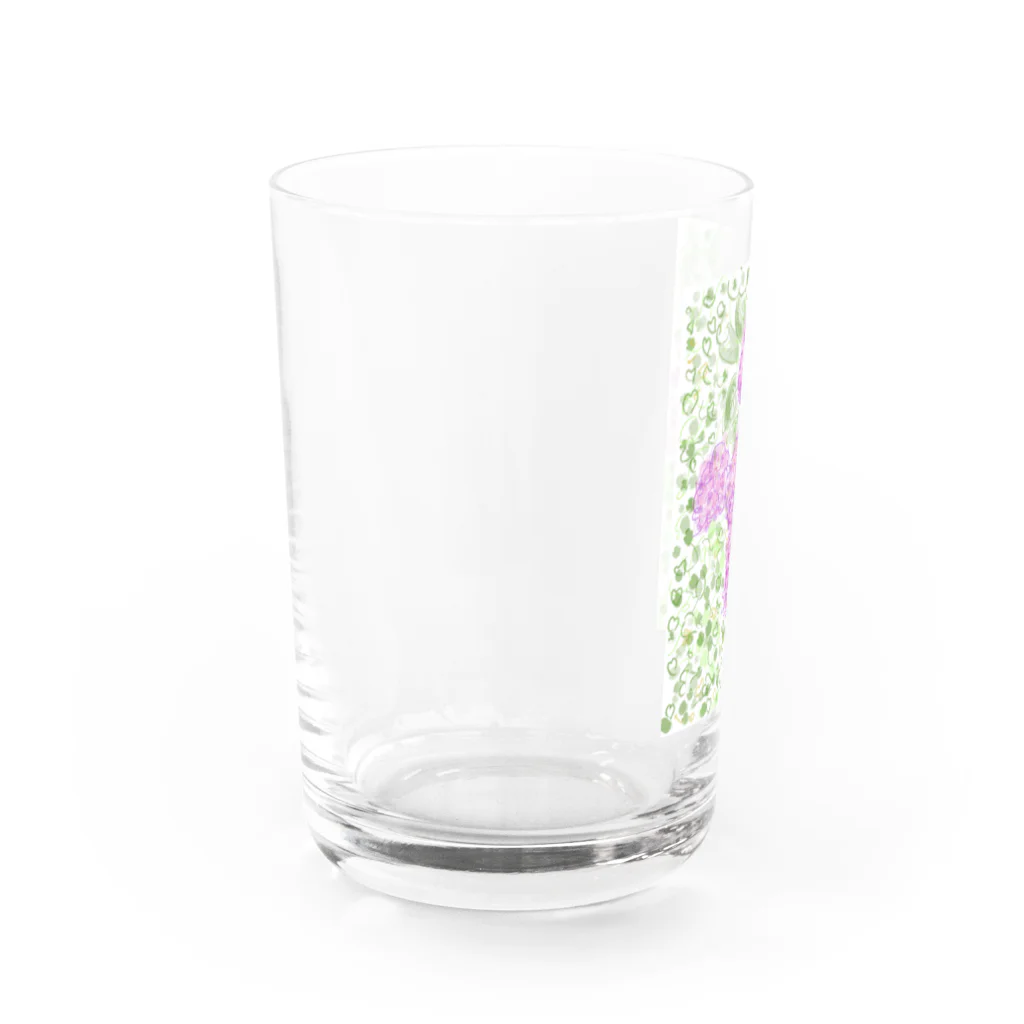 totoartの紫陽花 Water Glass :left