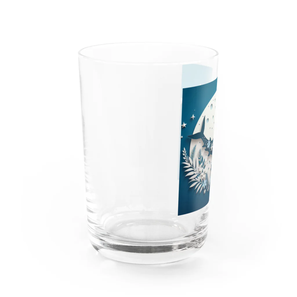 ココナッツアイランド©️のジンベイザメ Water Glass :left