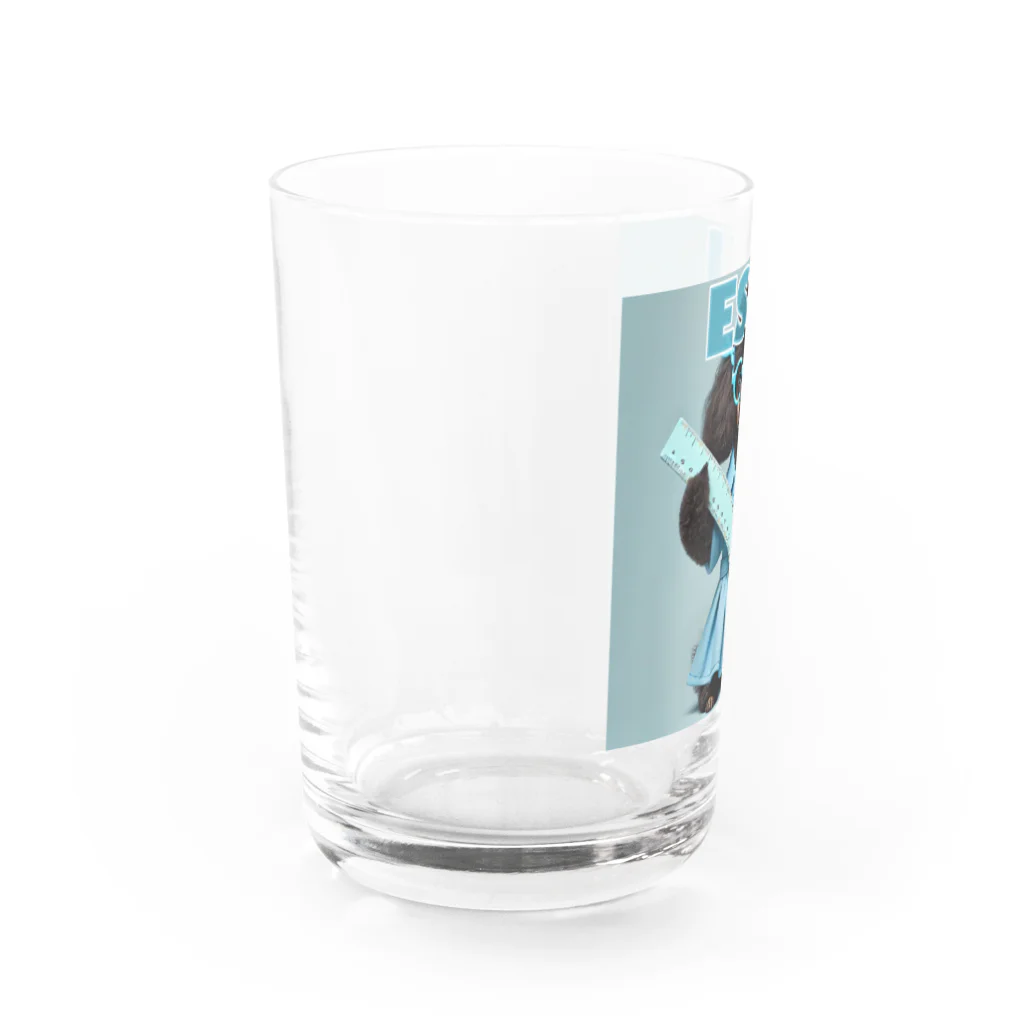 MsArtShopのESTJのトイプードル Water Glass :left