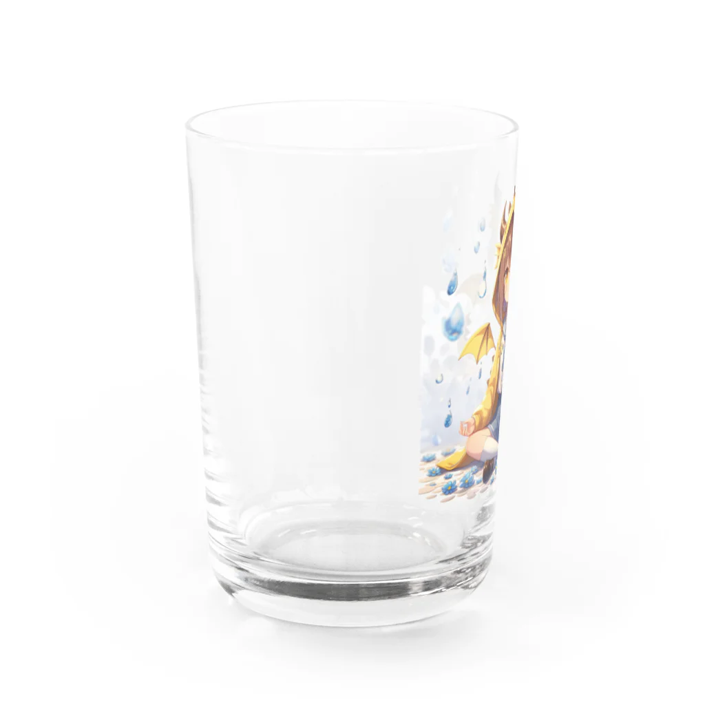 dramusumeのドラ娘、瞑想す Water Glass :left