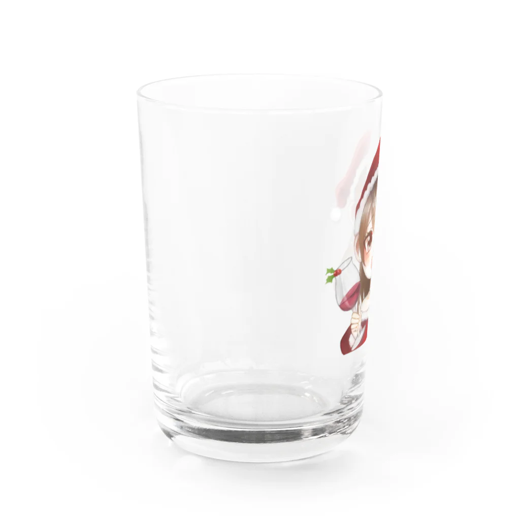 乾杯がーるずSHOPのKanpaiGirl「クリスマスちゃん」グラス Water Glass :left