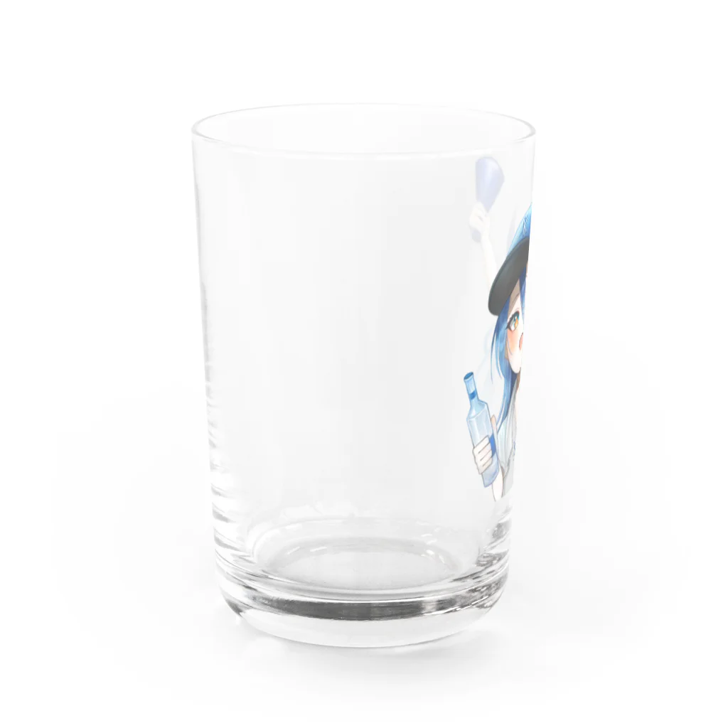 乾杯がーるずSHOPのKanpaiGirl「野球観戦ちゃん」グラス Water Glass :left