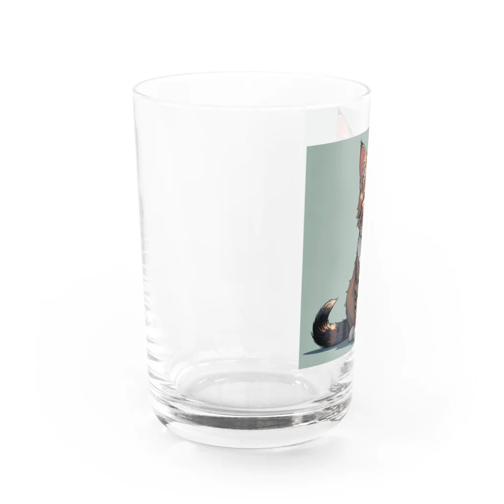 Taka Maker's のお座り子猫 Water Glass :left