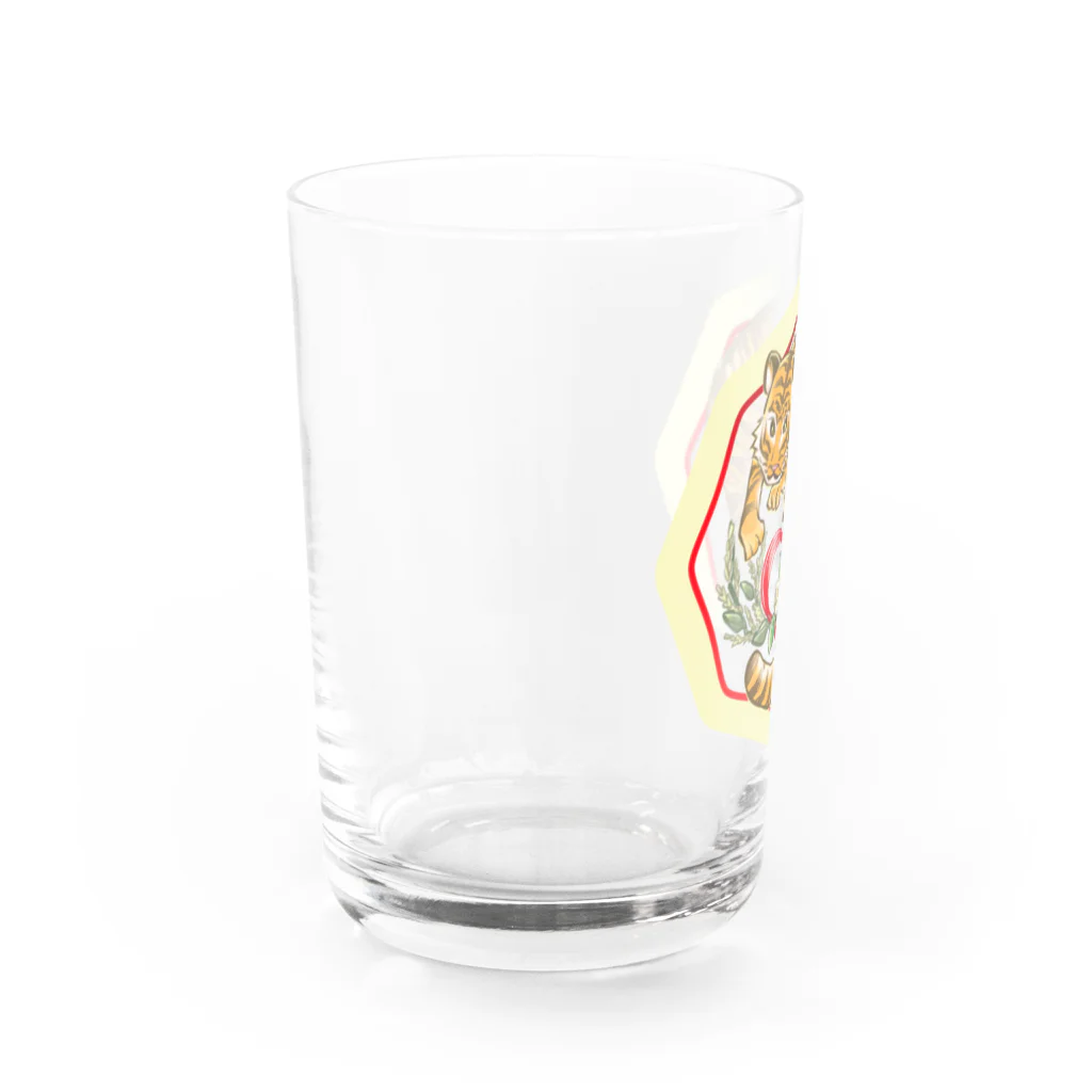 Razuri*｜ラズリ図案室の虎と虎杖 Water Glass :left