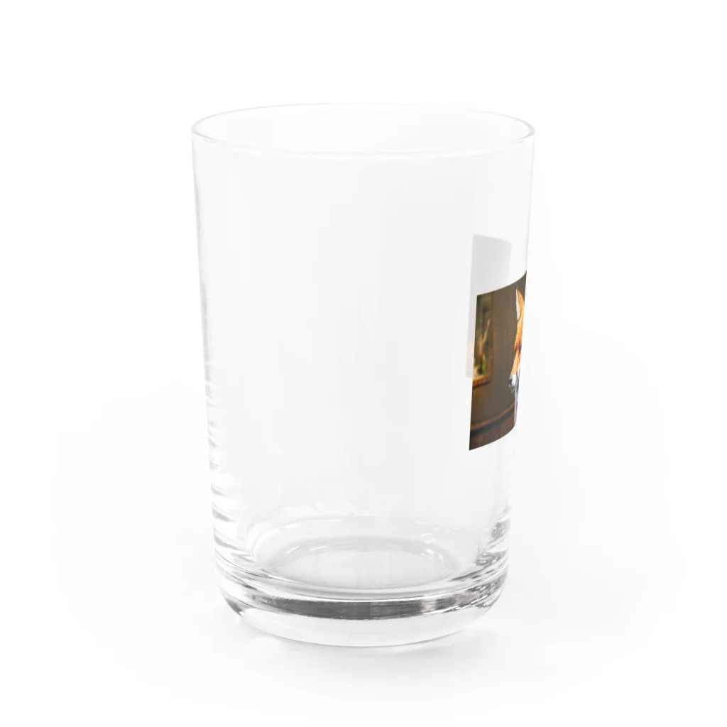 何でもありデザインの狐シリーズ Water Glass :left