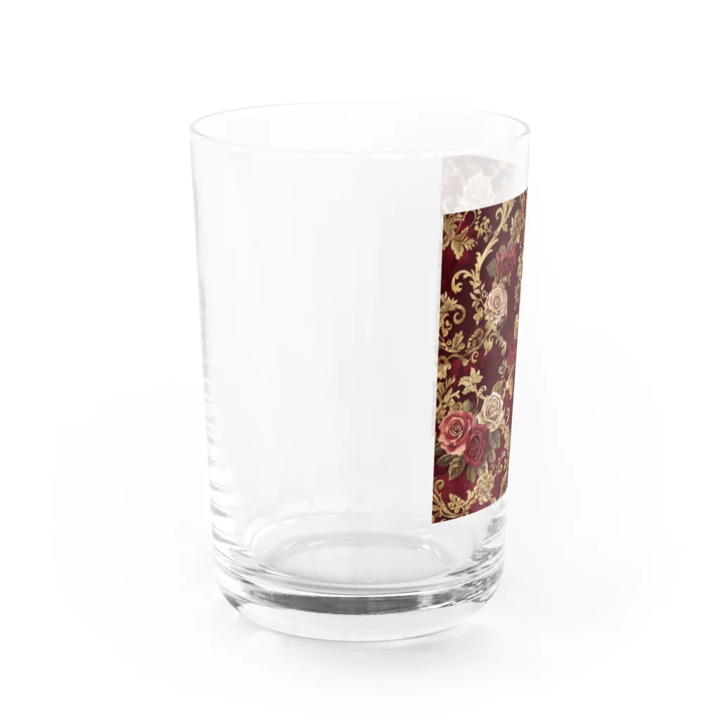 オンラインショップイエローリーフの赤い薔薇　白い薔薇　鍵　可愛い　 Water Glass :left