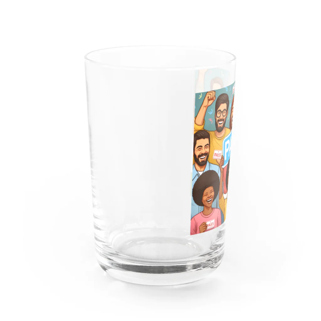 わっしょいの合格PASSED Water Glass :left