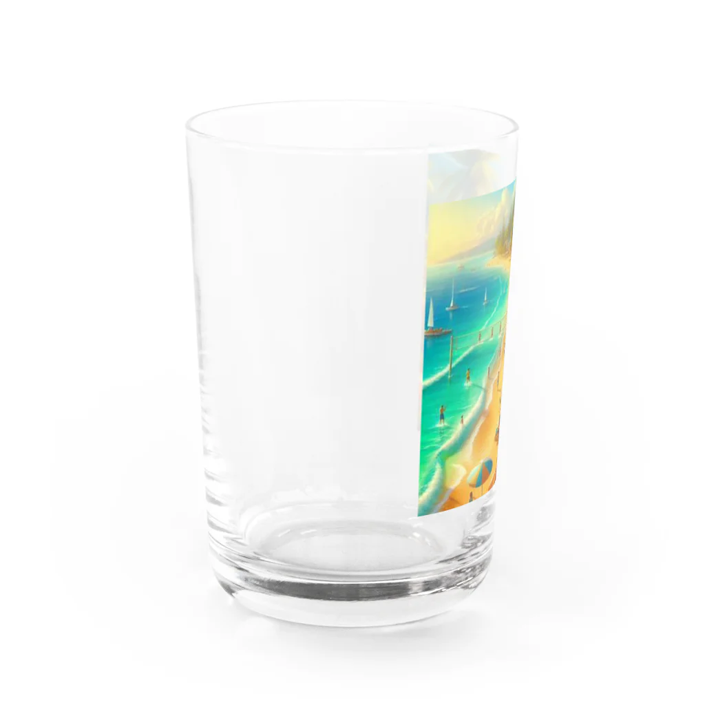 Rパンダ屋の「夏のビーチグッズ」 Water Glass :left