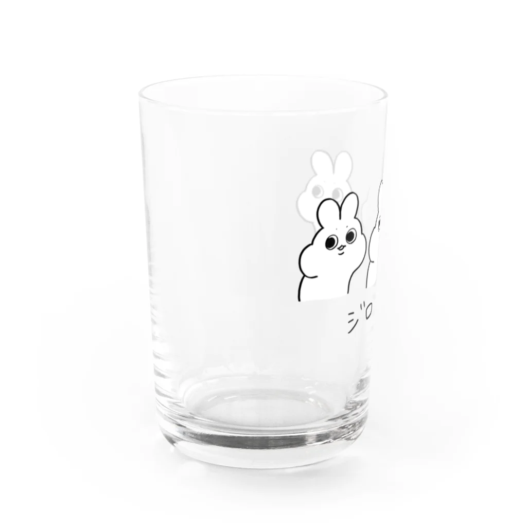 yashushi│SHOPのジロリ…うさぎ【背面無】 Water Glass :left