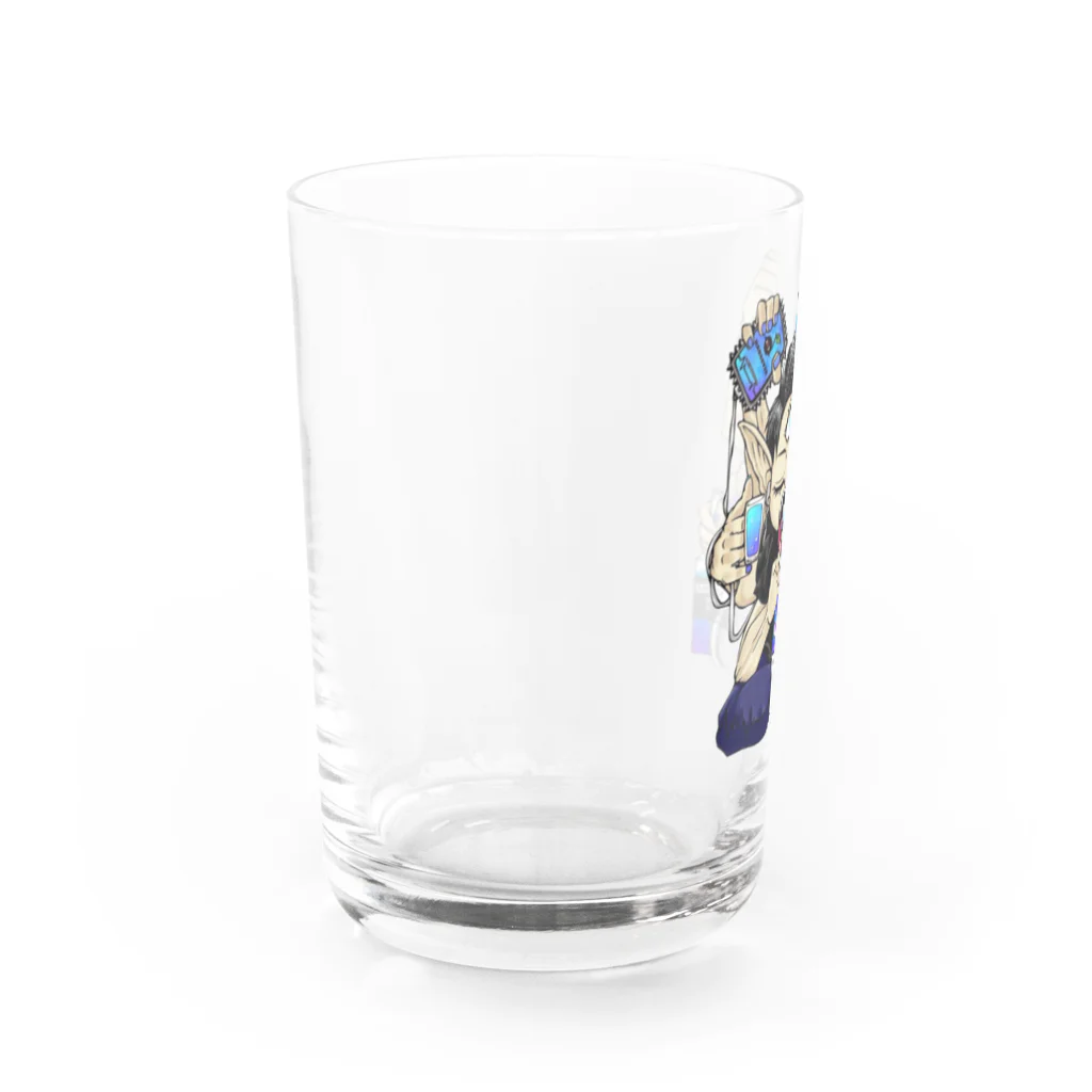  7:42のぐいぐい3つ目くん Water Glass :left